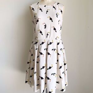 Vicolo Women's Short Dress Toucan Design